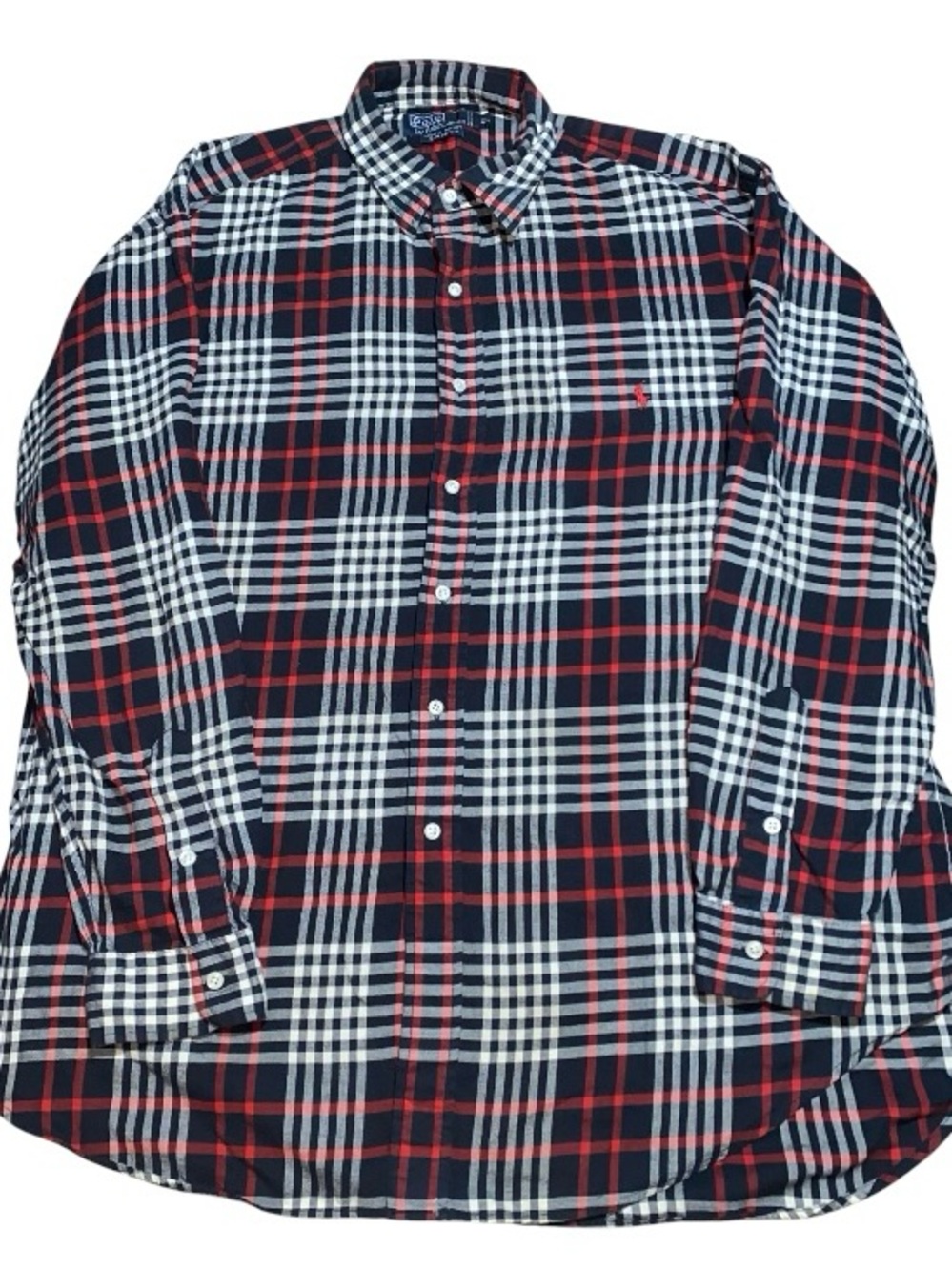 Polo Ralph Lauren Lowell Sport 100% Cotton Flannel Shirt Button Men’s XL (DB3)